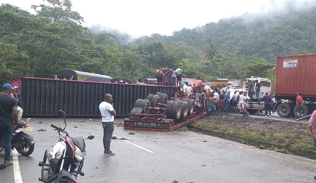 Accidente en la vía a Buenaventura