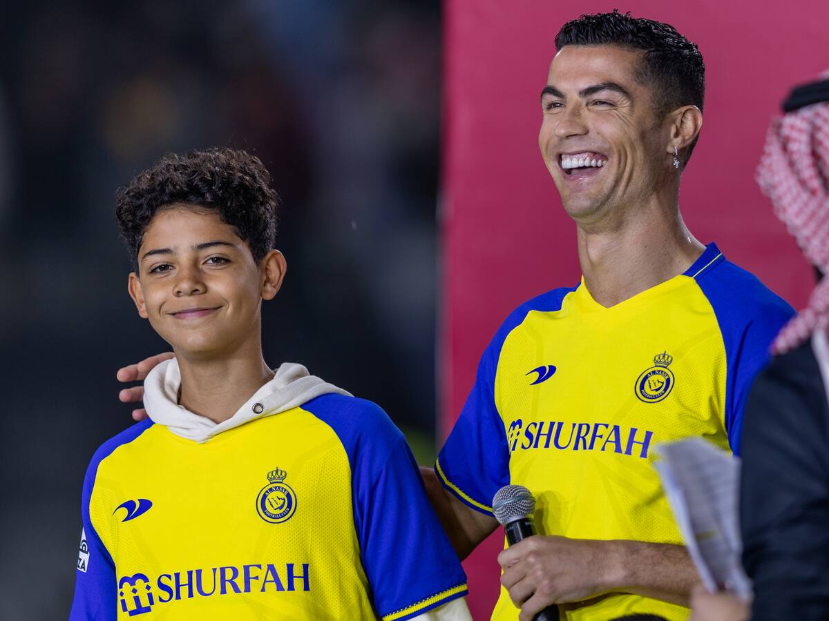 VIDEO: Igual a papá, Cristiano Jr. marcó su primer gol en Árabia desde el punto penal