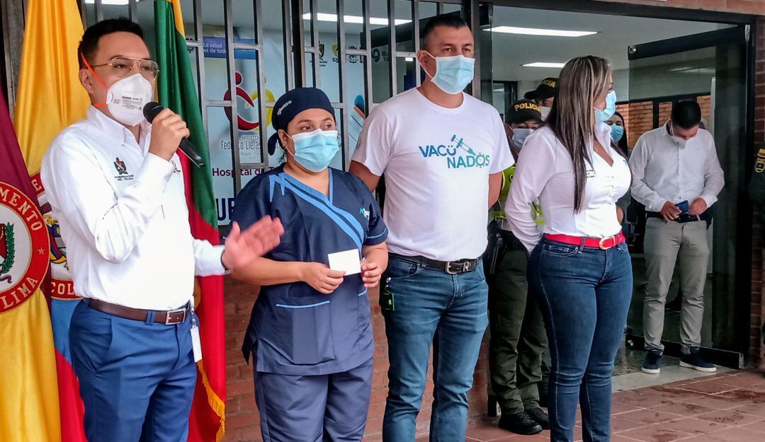Marisol Sánchez, primera vacunada contra COVID 19 en Tolima