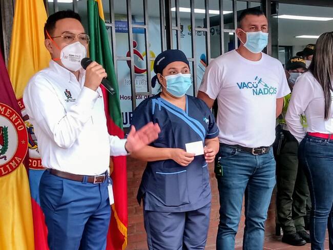 Marisol Sánchez, primera vacunada contra COVID 19 en Tolima
