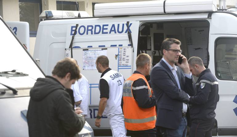 Equipo de emergencia en Francia.