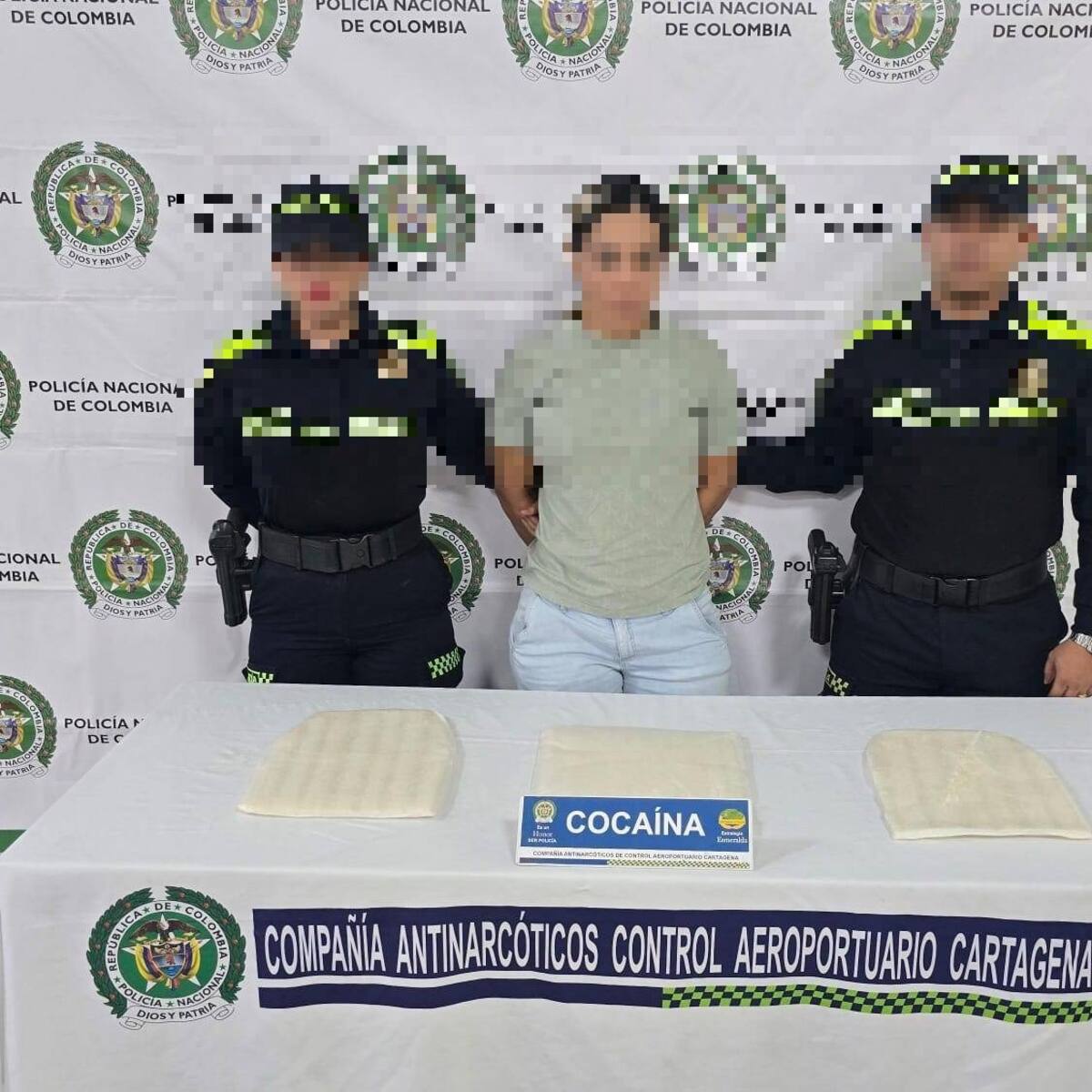 Detenida en aeropuerto de Cartagena por narcotráfico: presuntamente iba a Países Bajos con droga