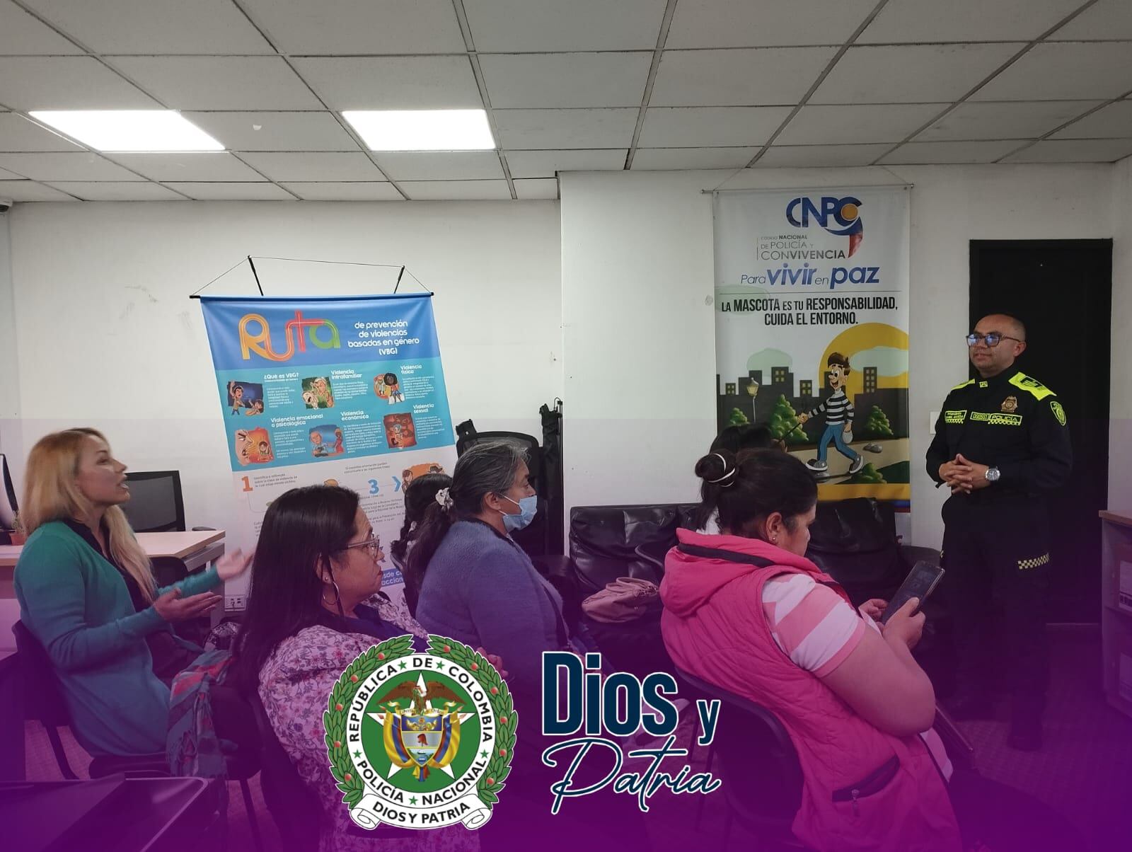Red Guardianas Protectoras de la Mujer y la Familia de la policía Metropolitana en Tunja