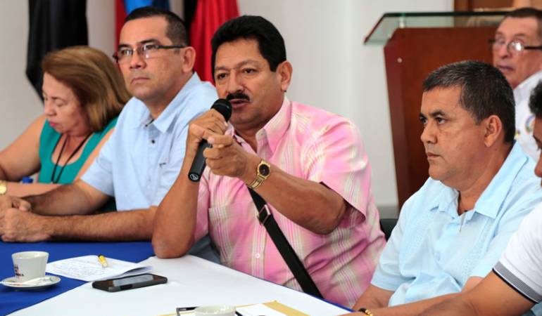 Mesa directiva del sindicato de docentes