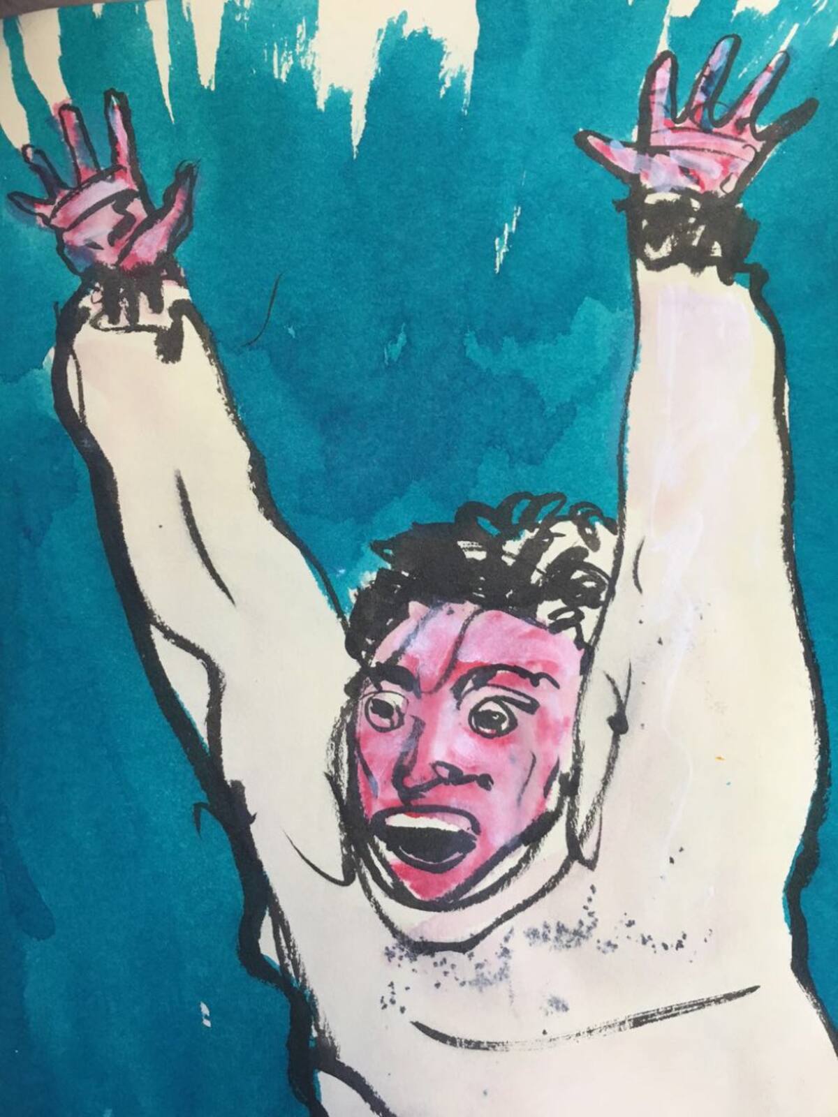 “Espero que disfruten los dibujos. En la radio nos oímos”, menciona Santiago a quien pueden seguir en Twitter e Instagram como @rivas_santiago