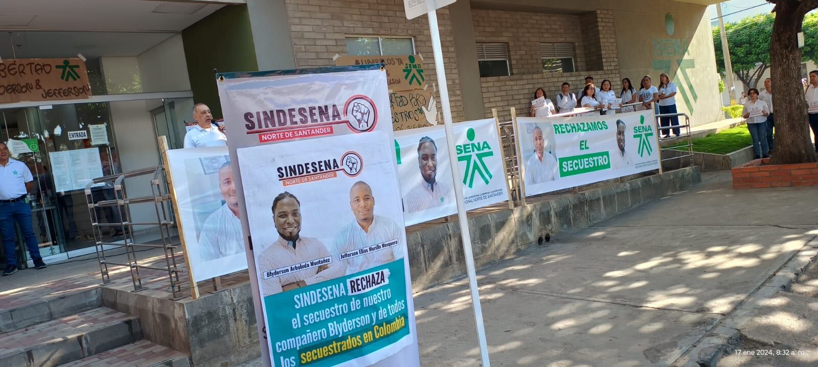 Trabajadores del SENA en Cúcuta también exigen la liberación de secuestrados en Chocó