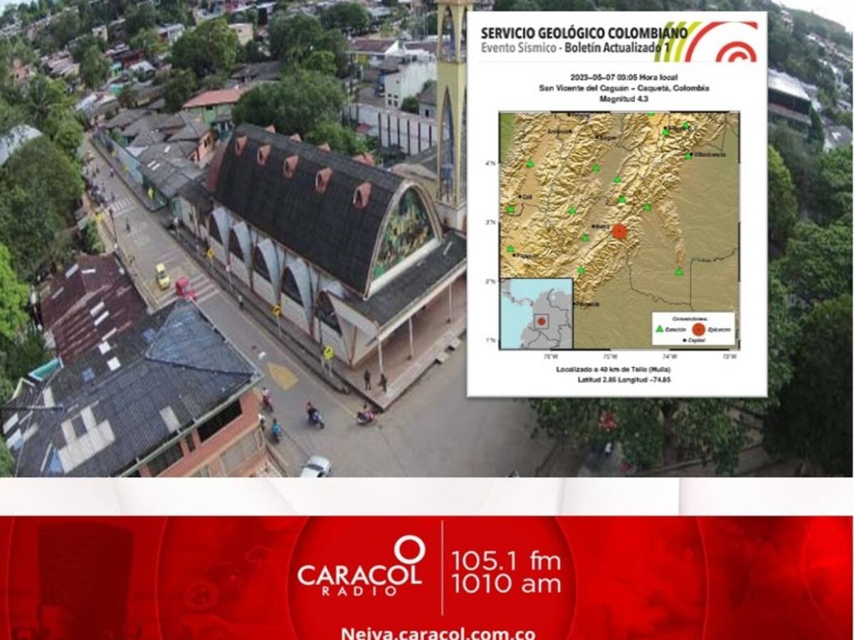 Tembló en San Vicente del Caguán, Caquetá