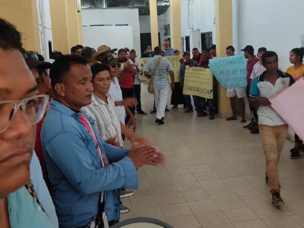 Habitantes de Achí protestaron para pedir garantías de elecciones atípicas