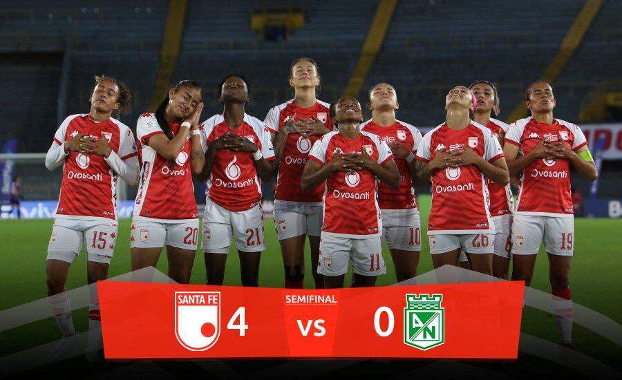 Independiente Santa Fe, finalista de la Liga femenina / Twitter: @LeonasSantaFe