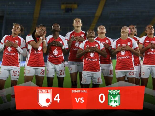 Independiente Santa Fe, finalista de la Liga femenina / Twitter: @LeonasSantaFe