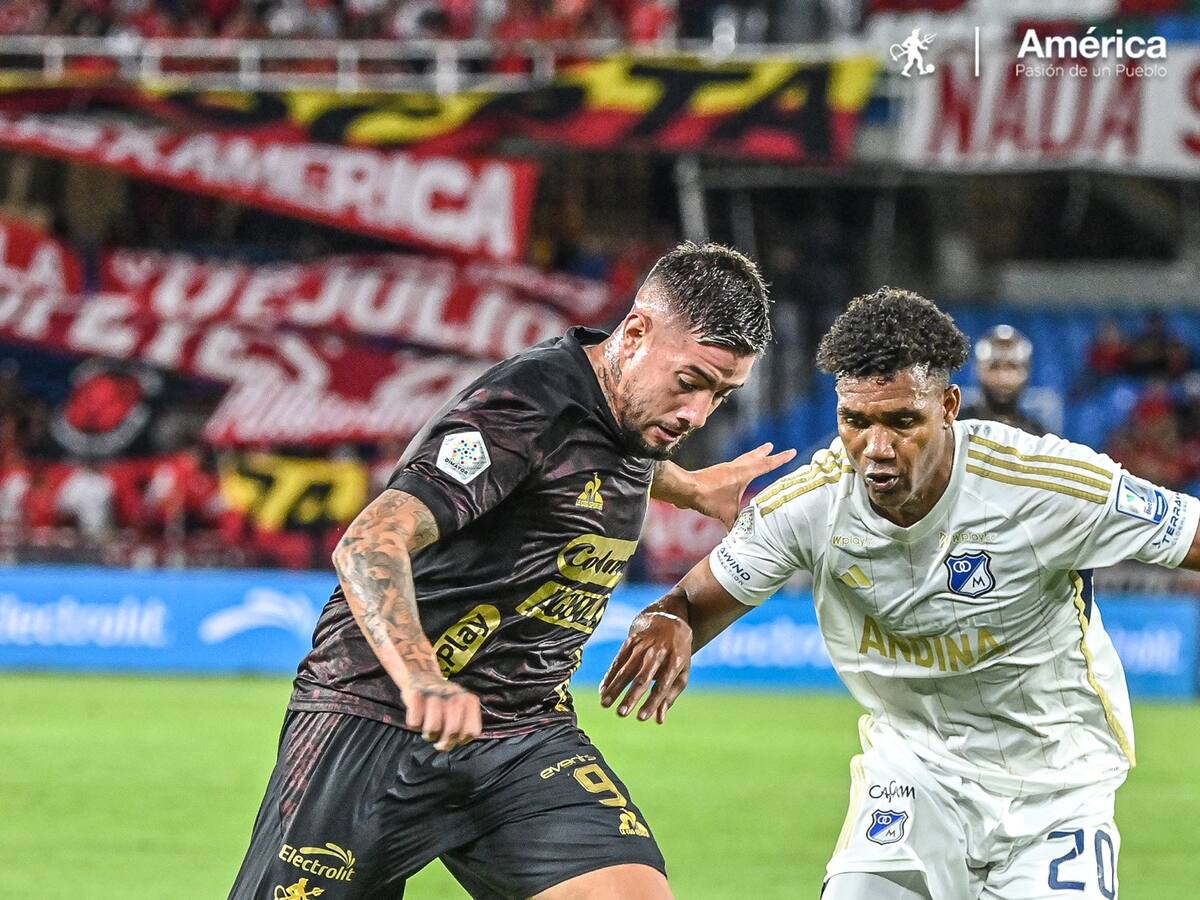 Liga colombiana: Así quedaron las posiciones tras triunfo del América sobre Millonarios