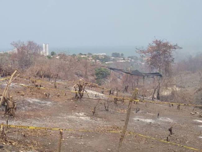 Estarían quemando terrenos en el Cerro de La Popa para venderlos como lotes