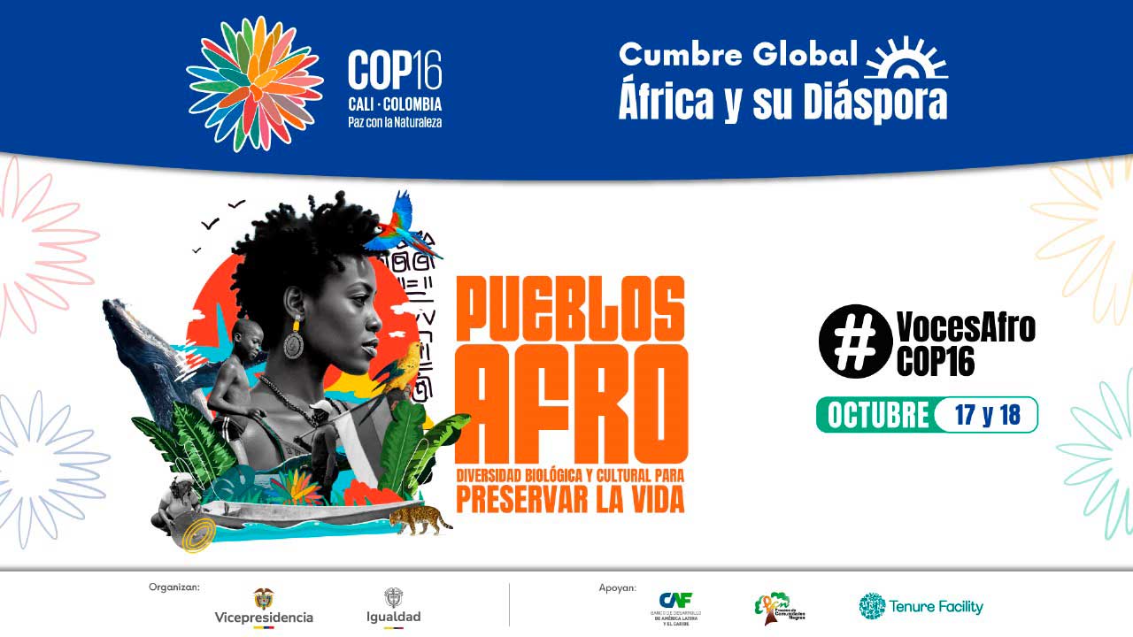 El evento busca afianzar la propuesta para la inclusión y el reconocimiento de la categoría de Pueblos Afrodescendientes dentro del lenguaje de la Convención deDiversidad Biológica.
