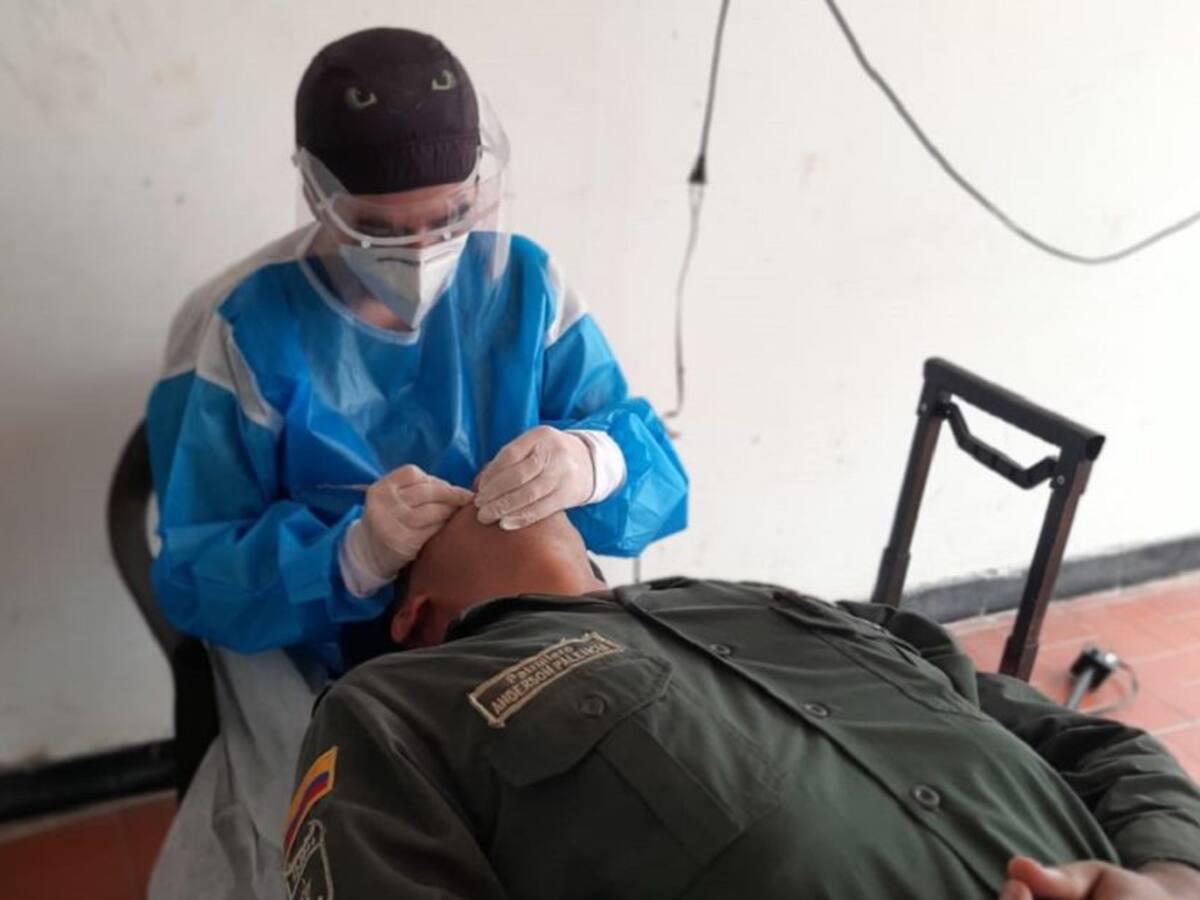 Policía realiza brigadas de salud para sus uniformados en Bolívar