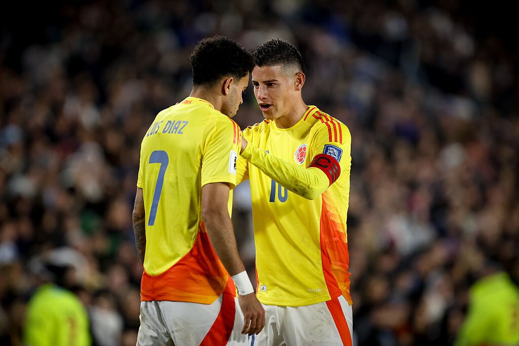 James Rodríguez y Luis Díaz / Getty Images