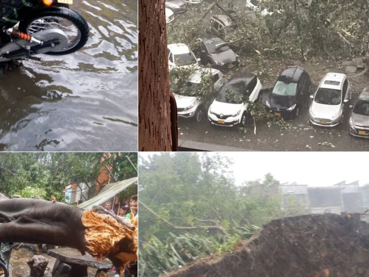 Fuerte aguacero acompañado de granizo, genera emergencias en Medellín