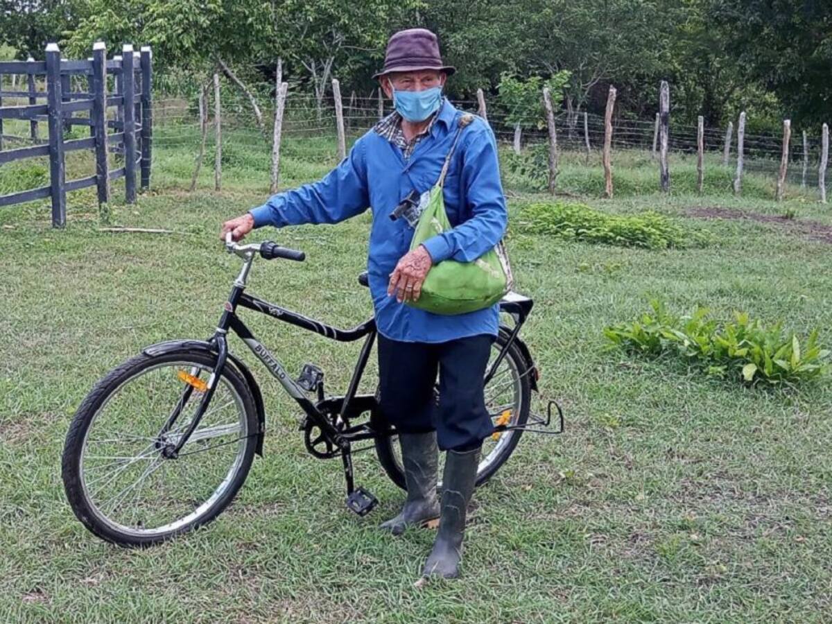 Familias campesinas de Bolívar reciben donación de bicicletas