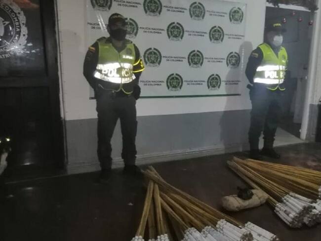 Los elementos serán destruidos por los uniformados.