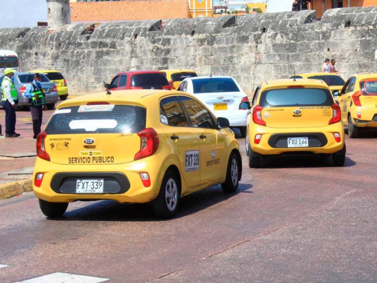 Cambia rotación de pico y placa para taxis en Cartagena