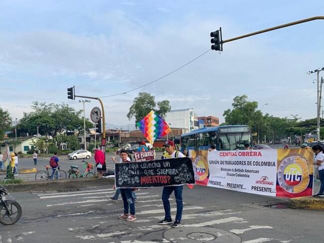 Así avanza paro nacional de maestros en Cali