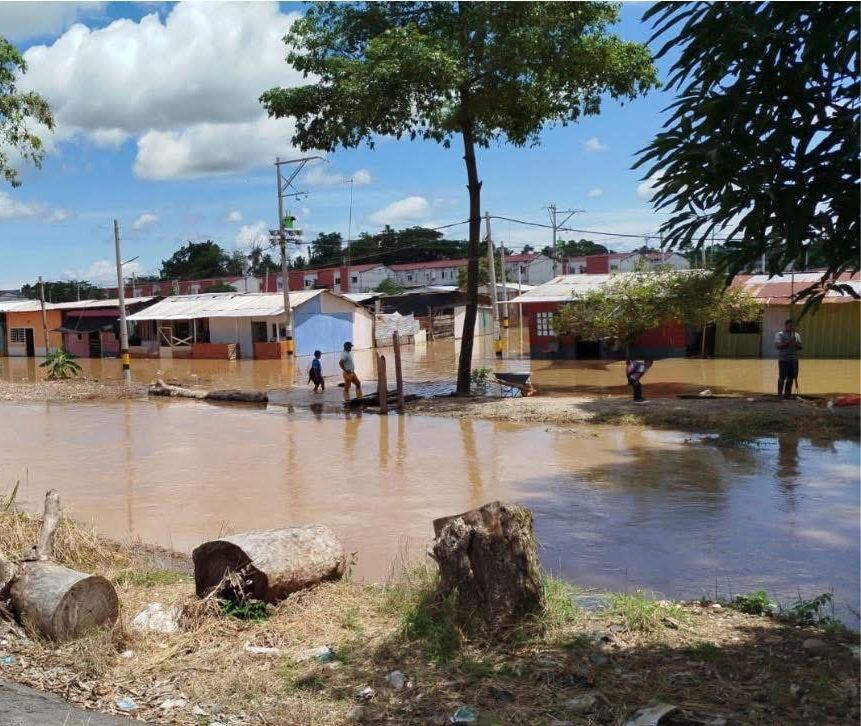 Inundaciones en Yondó, Antioquia. Foto: Cortesía.