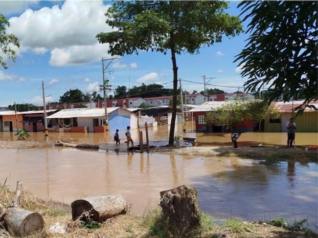 Inundaciones en Yondó, Antioquia. Foto: Cortesía.