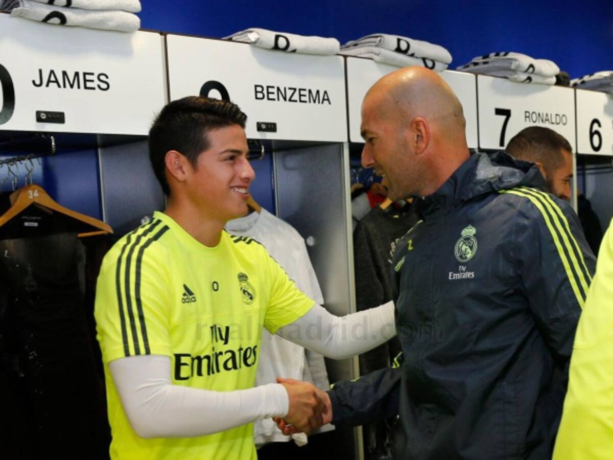Zidane ha perdido la paciencia con James, según el diario Sport de Cataluña