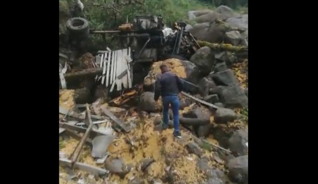 Accidente de tránsito en Inzá, Cauca 