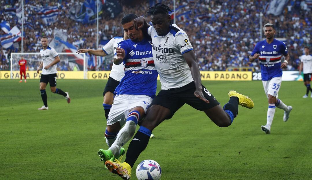 Duván Zapata jugó los 90 minutos en Atalanta.