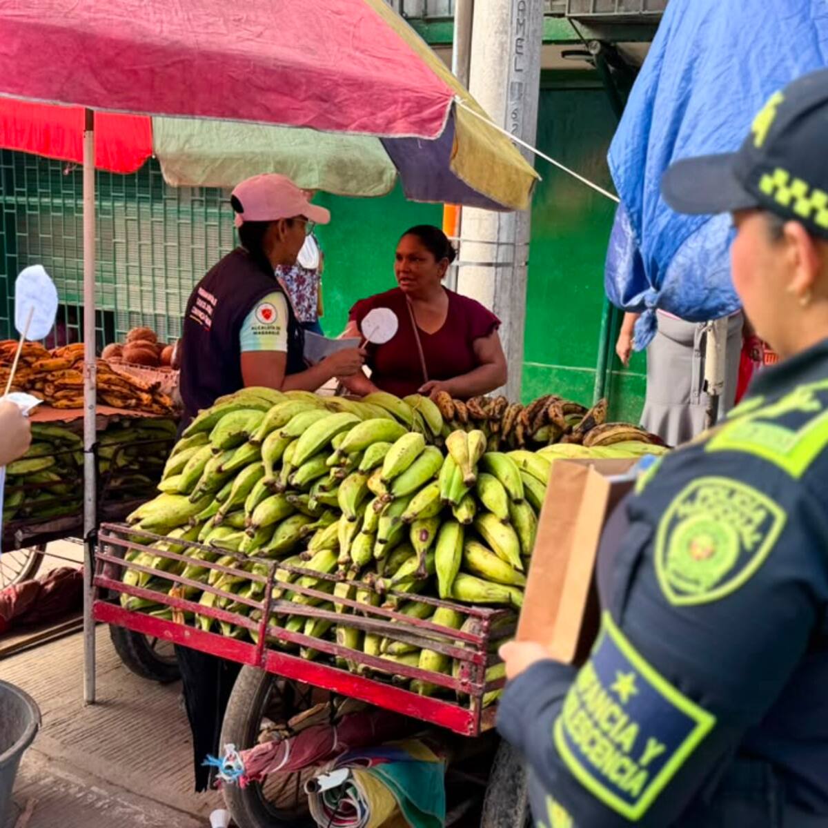 En Magangué, recorrieron espacios comerciales para prevenir el trabajo infantil