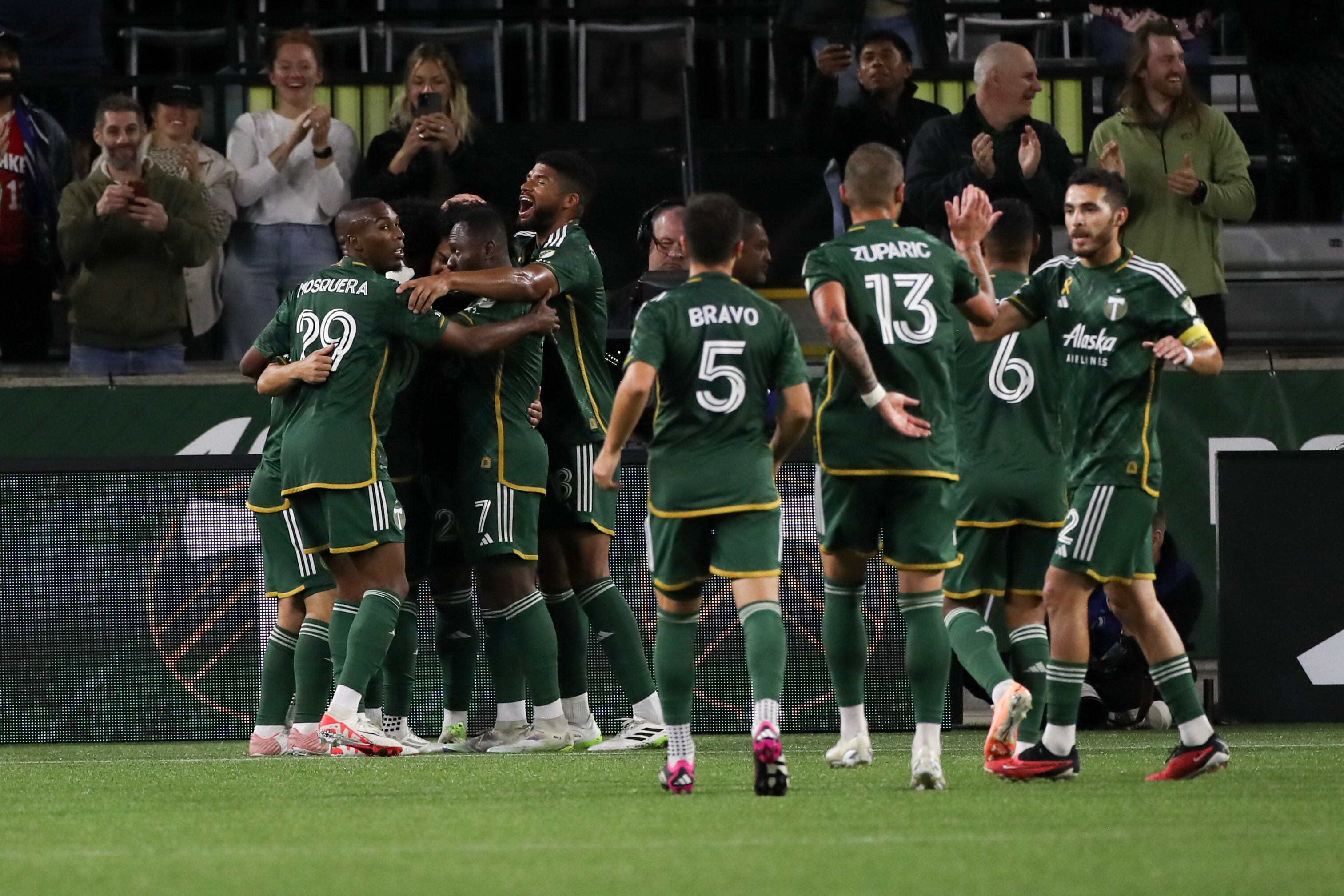 El equipo de Portland Timbers (Photo by Amanda Loman/Getty Images)