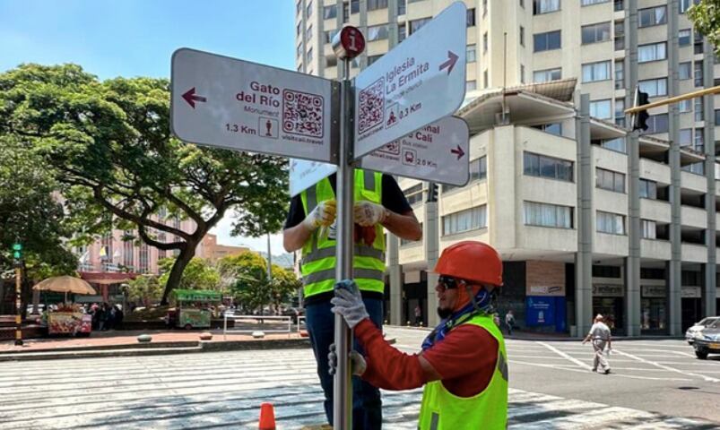 Cali estrena señaléticas para la COP16 - Alcaldía