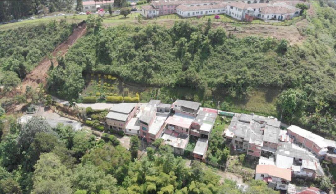 Villa Kempis, Manizales. Lugar del deslizamiento de tierra