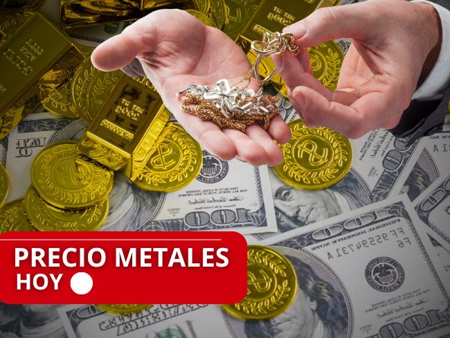 Precio de oro // plata // platino // imagen de referencia // Getty Images