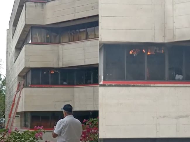 Evacuan la Gobernación de Sucre por incendio en la oficina de sistemas