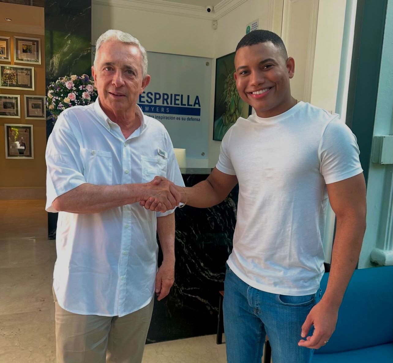 Álvaro Uribe y Miguel Polo Polo