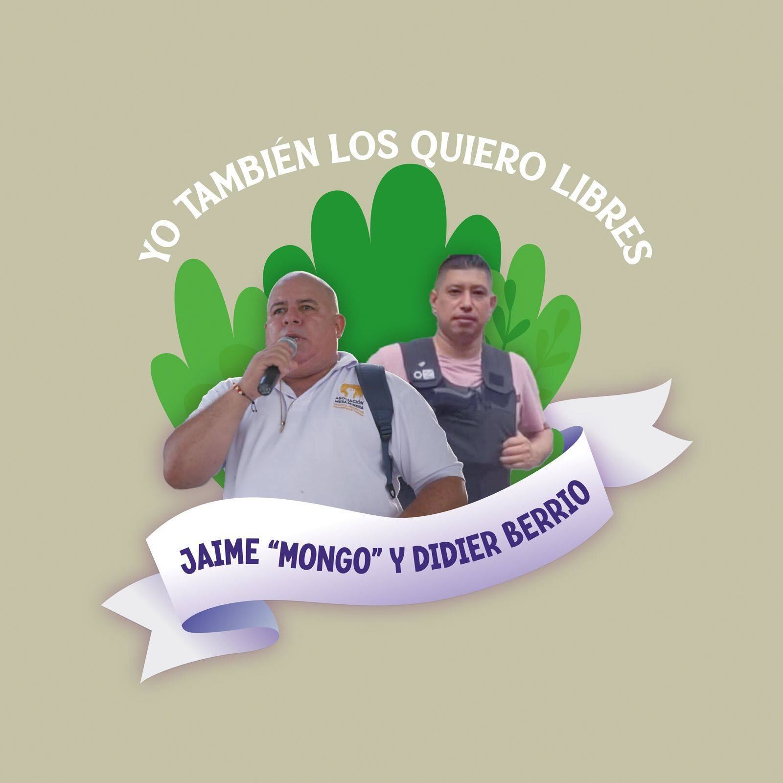 Jaime Gallego y Didier Berrío desaparecidos- foto cortesía