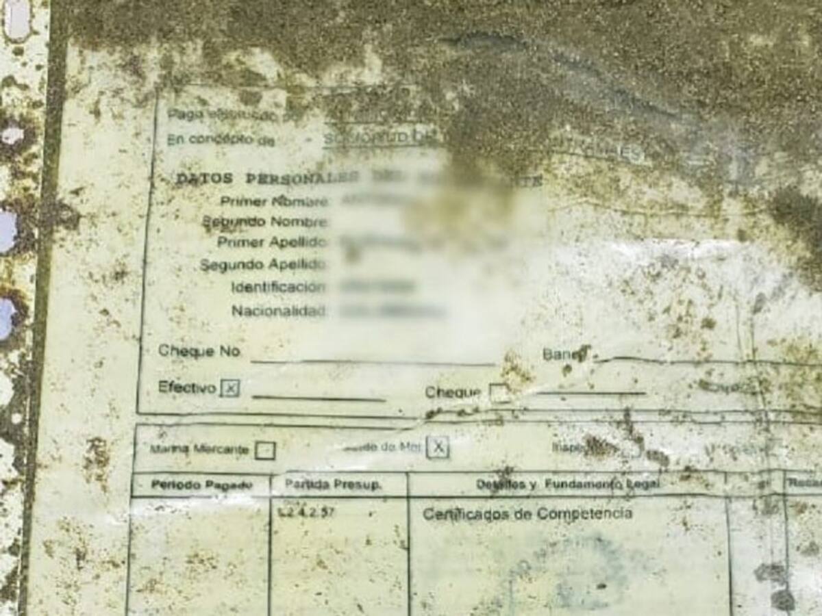 En Panamá hallan documentación de tripulación del buque desaparecido