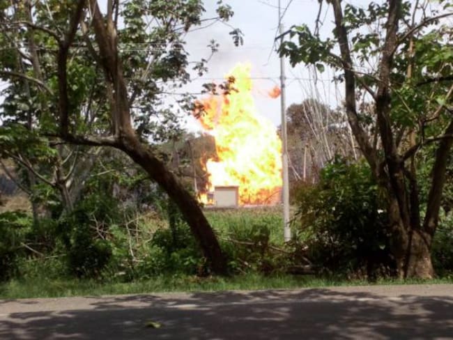 Emergencia por incendio en campo petrolero de Puerto Boyacá