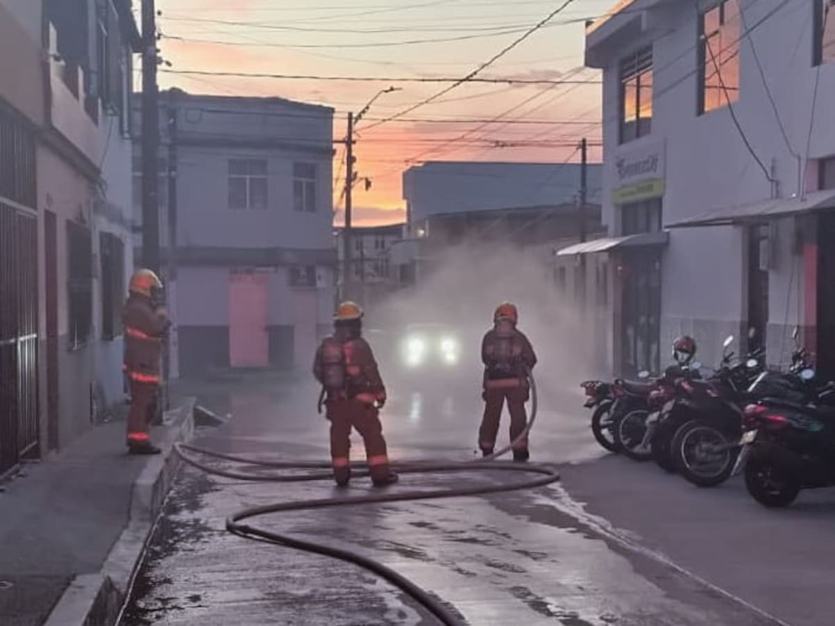 Escape de gas en Pereira provocó el cierre vial y la evacuación de los habitantes del sector