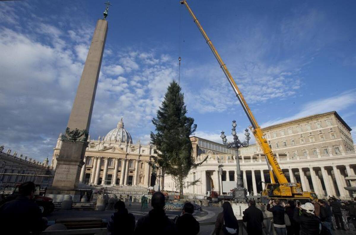 Árboles humanos, en los ríos y las ciudades más emblemáticas del mundo inundadas de luces y de la magia de la navidad. / Ciudad del Vaticano.