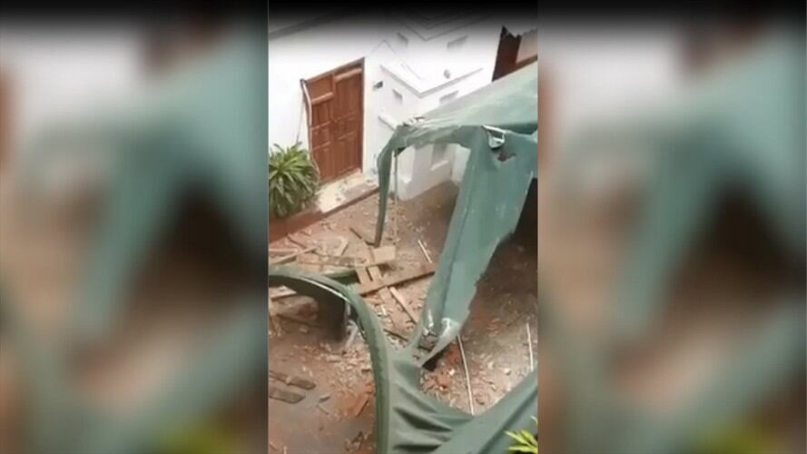 [Video] Cayó parte del techo del claustro del cuartel de Universidad de Cartagena. Foto: Cortesía estudiantes de la universidad de Cartagena