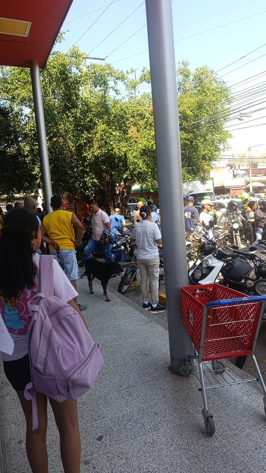 Momentos en que ocurrió el ataque. // Cortesía