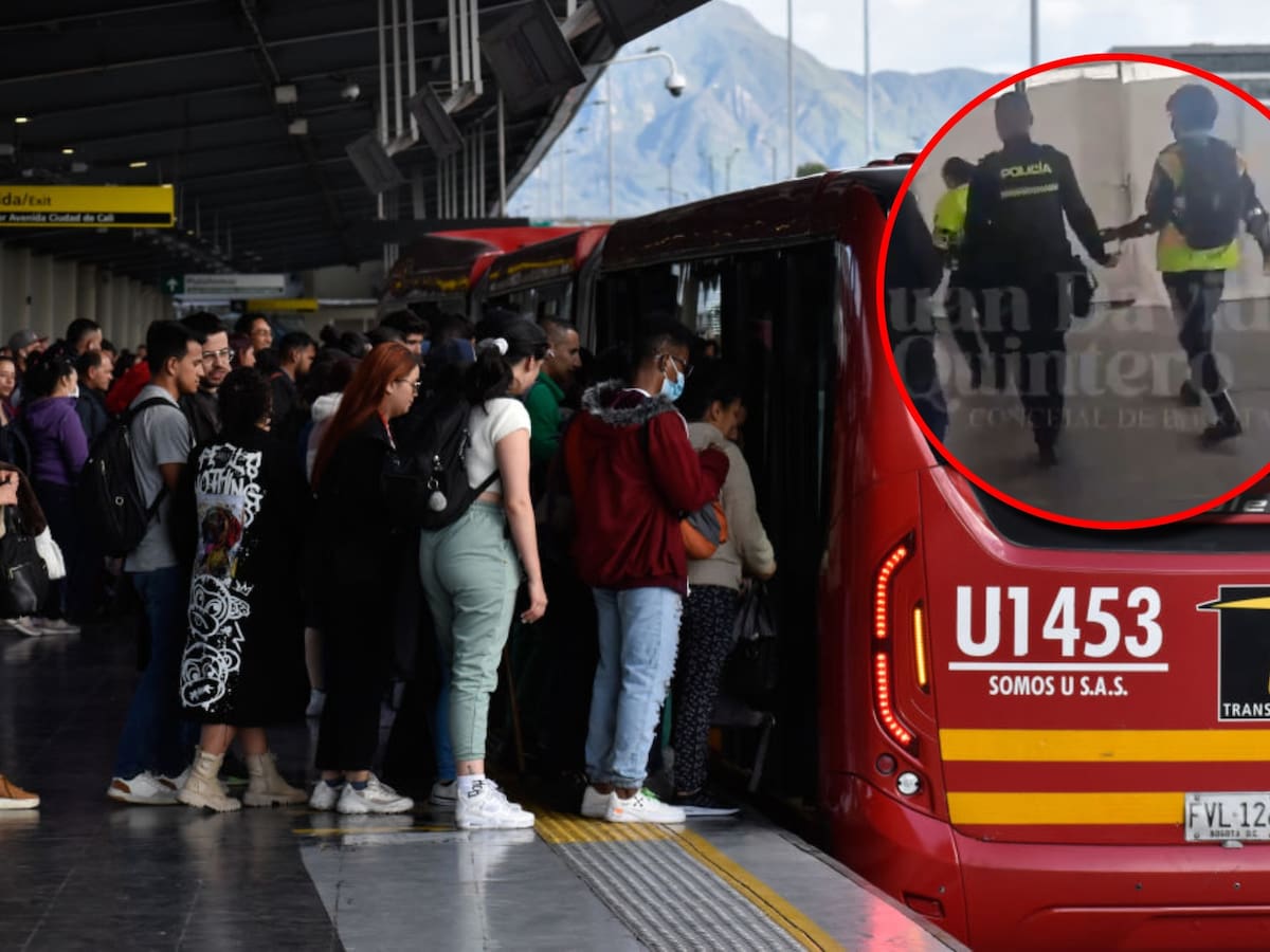 Guardas de seguridad fueron detenidos tras frenar a colados en TransMilenio: Policía explicó proceso