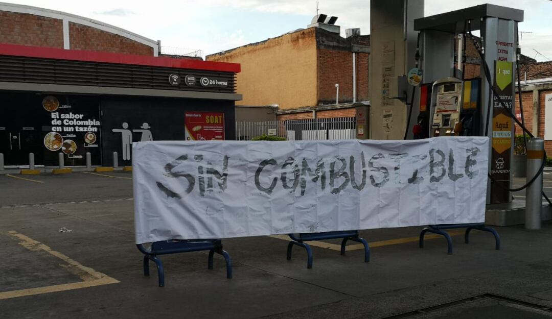 Hay escasez de gasolina en Cali tras nueve días de protestas