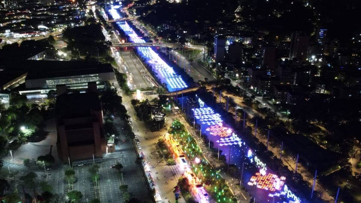 El alumbrado navideño dejará USD80 millones de ganancias para Medellín