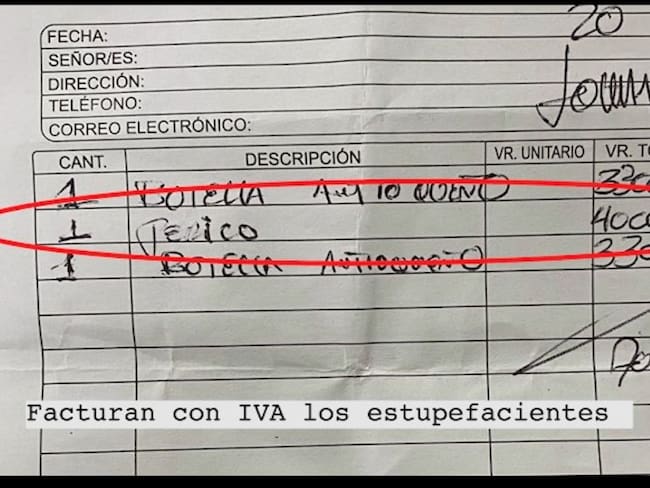 Perico a la carta y facturado con IVA en rumbas del norte de Bogotá