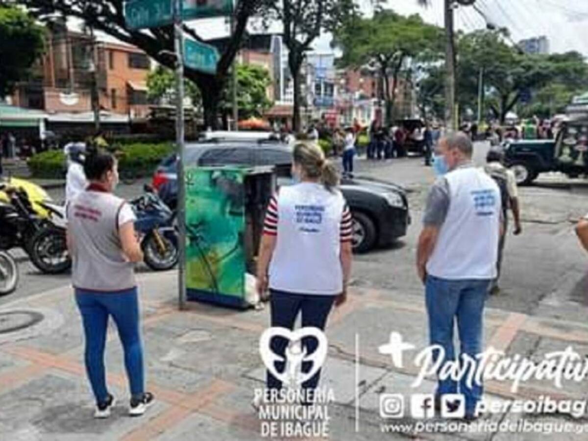La Personería realiza acompañamiento especial en movilizaciones de Ibagué