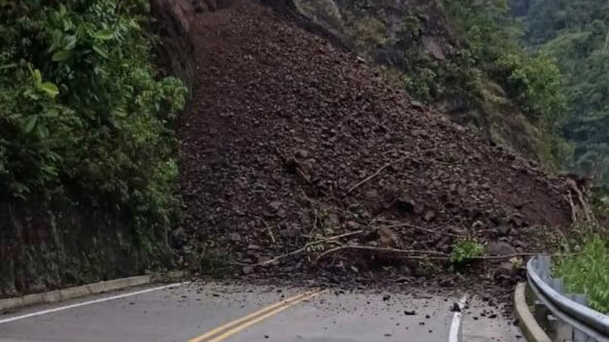 Un deslizamiento de tierra afecta la movilidad entre Risaralda y Chocó