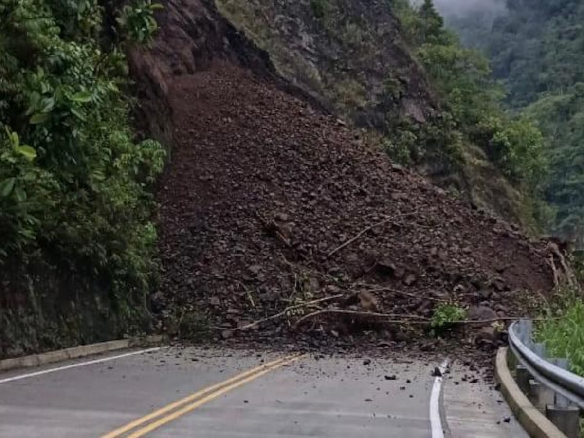 Un deslizamiento de tierra afecta la movilidad entre Risaralda y Chocó